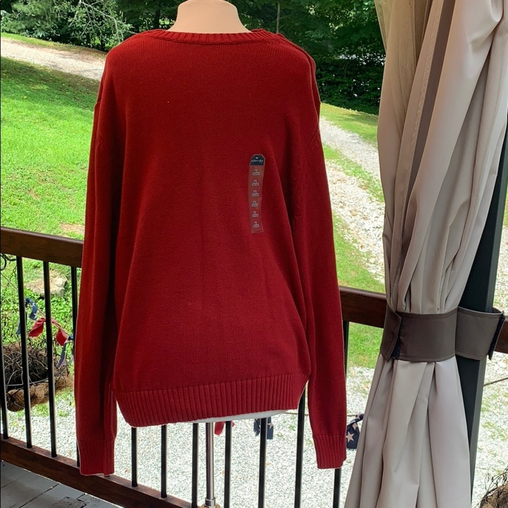 🖤 St. John’s Bay Men’s XL Red sweater  NWT 🖤